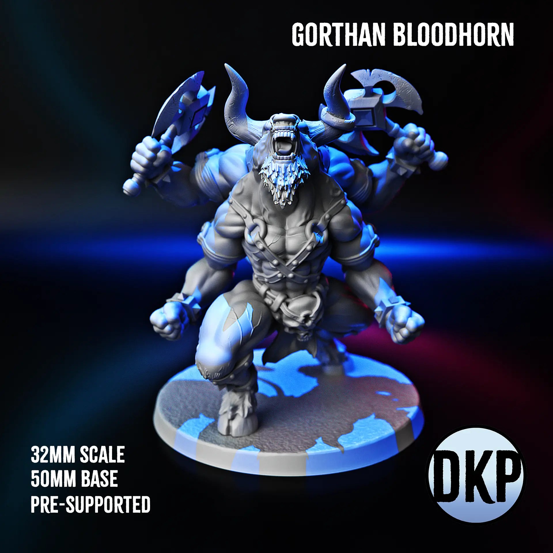 Gorthan Bloodhorn - The 4 Armed Minotaur DKP Miniature