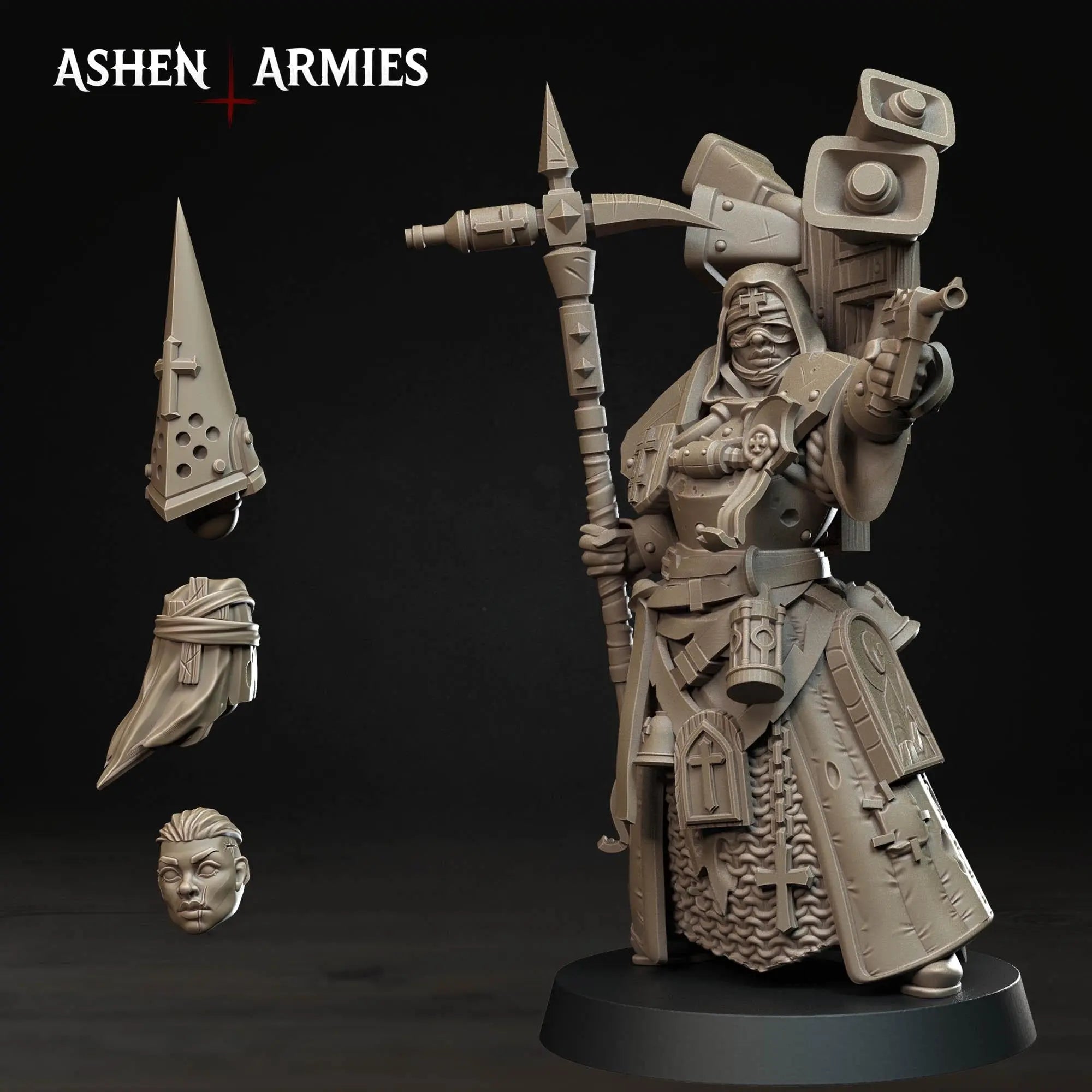 Bleeding Procession - War Prophet by Ashen Armies DKP Miniatures