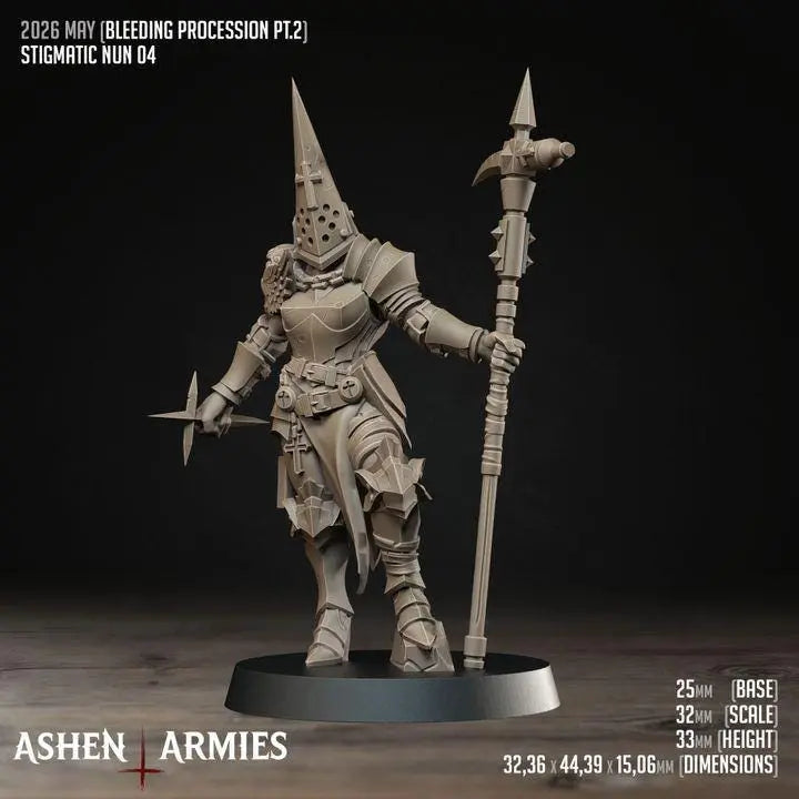 Bleeding Procession - Stigmatic Nuns by Ashen Armies DKP Miniatures